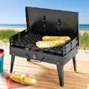 Brylane Home Portable Grill With Carry Bag