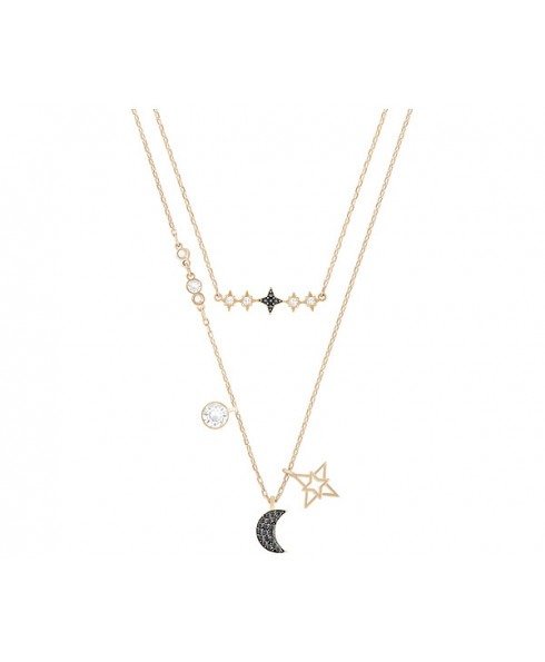 Glowing Moon Necklace Set - Multi/Mixed Plating