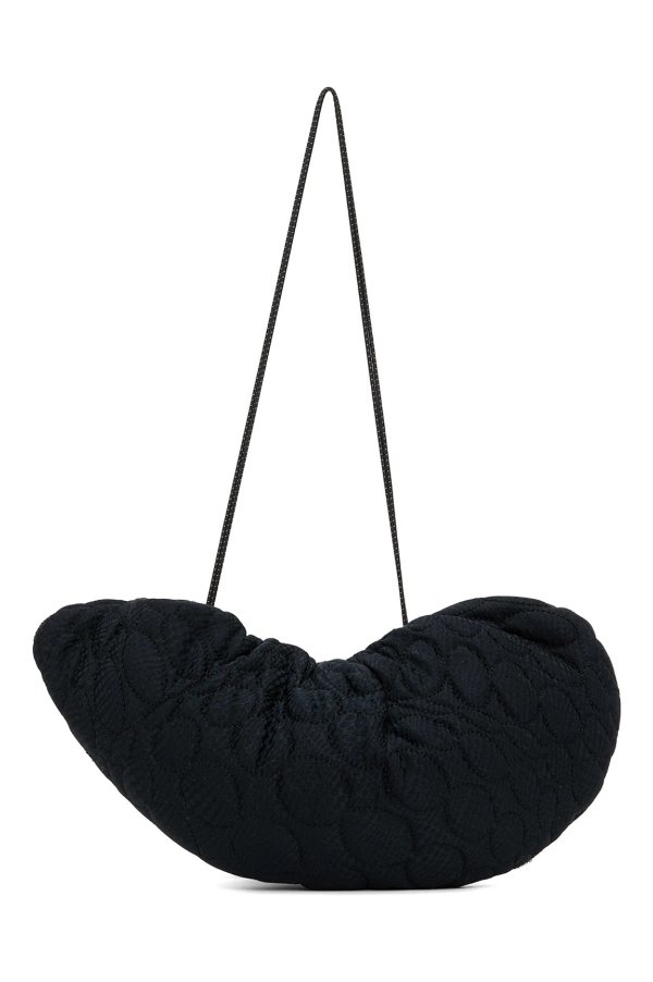 Black Quilted Cashew Bag