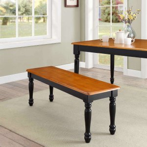 Better Homes & Gardens Autumn Lane Farmhouse Solid Wood Dining Bench
