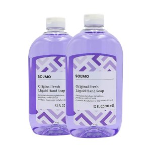 Solimo Original Fresh Liquid Hand Soap, 32 Fluid Ounce (Pack of 2)