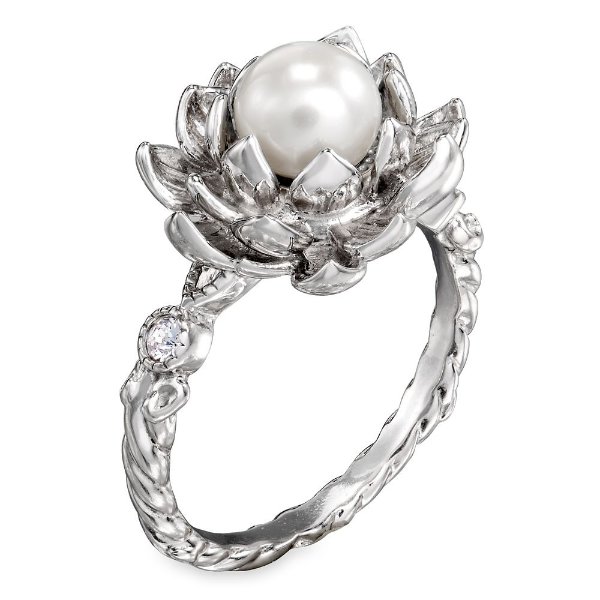 公主与青蛙 莲花造型珍珠戒指