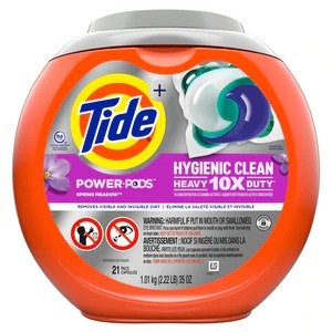 Hygienic Clean Heavy Duty 10x Power PODS Liquid Laundry Detergent, 21 CT