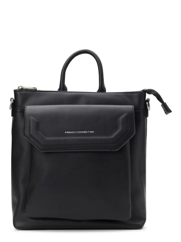 French Connection Women's Elise Convertible Backpack, Black