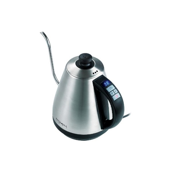 1 l Pour Over Stainless Steel Electric Gooseneck Kettle with Variable Temperature Settings-RHKT-17002 - The Home Depot