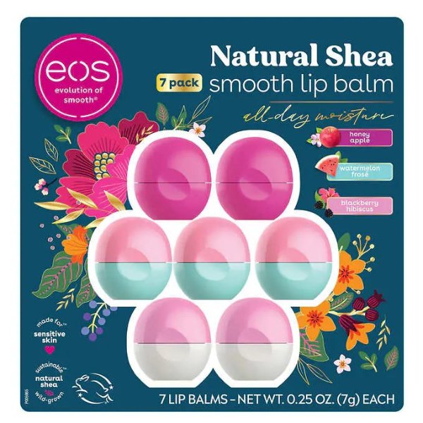 Natural Shea Smooth Lip Balm, 7 Spheres