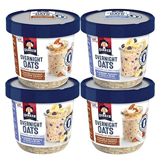 Overnight Oats, Variety Pack, Breakfast Cereal, 6 Cups