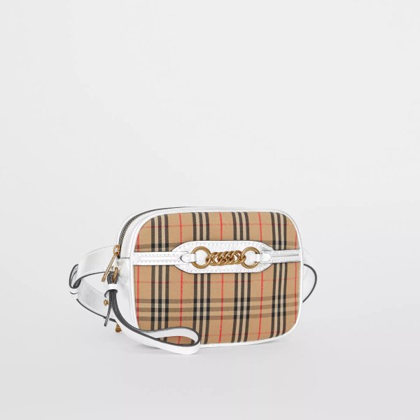The 1983 Check Link Bum Bag with Leather Trim