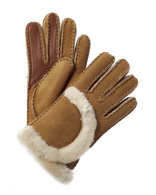UGG Exposed Seam Suede Gloves