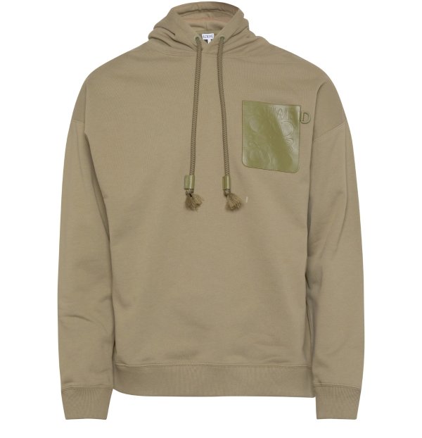 Anagram patch pocket hoodie