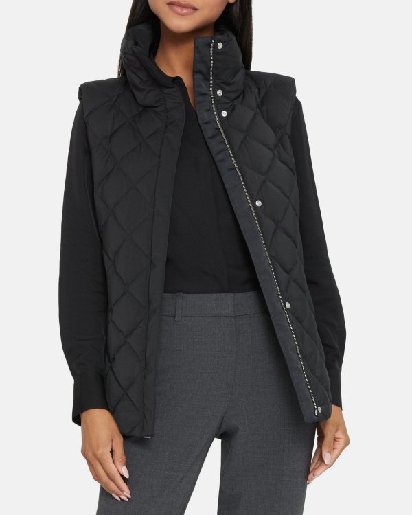 Quilted Vest in City Poly