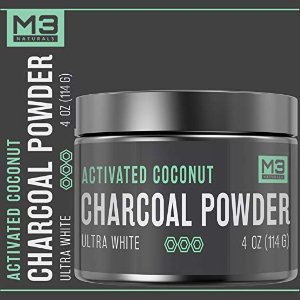 M3 Naturals Premium Teeth Whitening Charcoal Powder 4oz