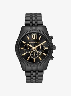Oversized Lexington Black-Tone Watch