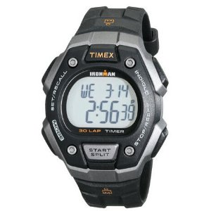 Men's T5K8219J Ironman Classic Digital Silver-Tone Resin Watch