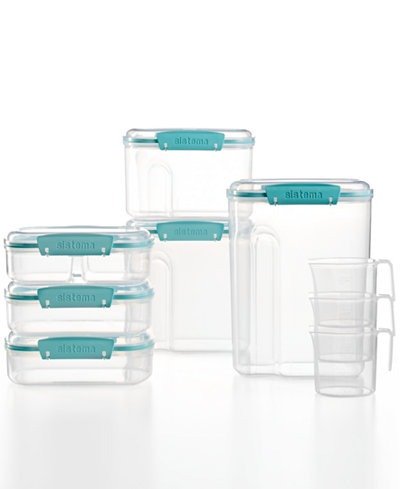 Martha Stewart Collection 15 Piece Food Storage Container Set, Created for Macy's,