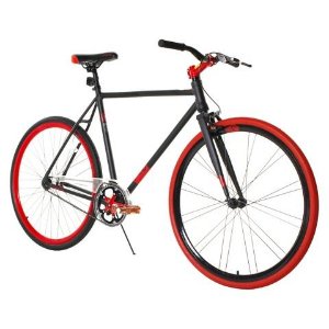 Fix-D 700C Aluminum Frame Road Bike Black/Red
