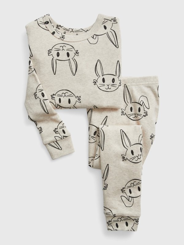 babyGap 100% Organic Cotton Bunny PJ Set