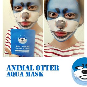 [SNP Cosmetic] Animal Mask 10ea Box Case 4 Type (Otter Aqua)