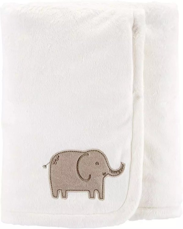小象抓绒毯子