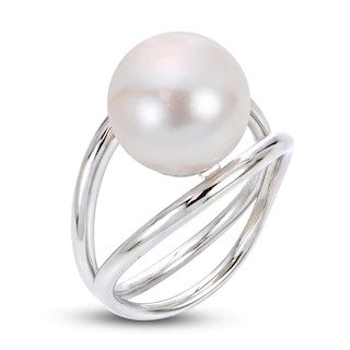 Cultured Pearl Cocktail Ring Sterling Silver|Kay