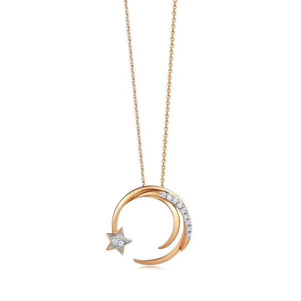 Love Decode 18K White & Rose Gold Necklace - 90859U | Chow Sang Sang Jewellery