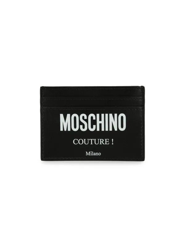 Logo Leather Card Case