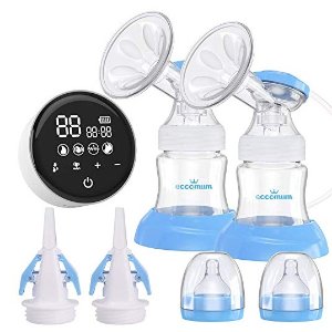 11.11 Exclusive: Electric Double Breast Pump Eccomum Breastfeeding Pump with 4 Modes