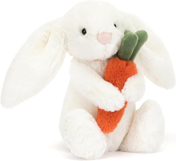 Bashful Carrot Bunny Stuffed Animal Plush Toy, Little