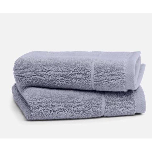 Super-Plush Washcloths - Set of 2, Smoke Gray, 100% Cotton | Best Luxury Spa Towels