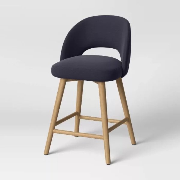 Galles Mid-Century Upholstered Counter Height Stool - Project 62™