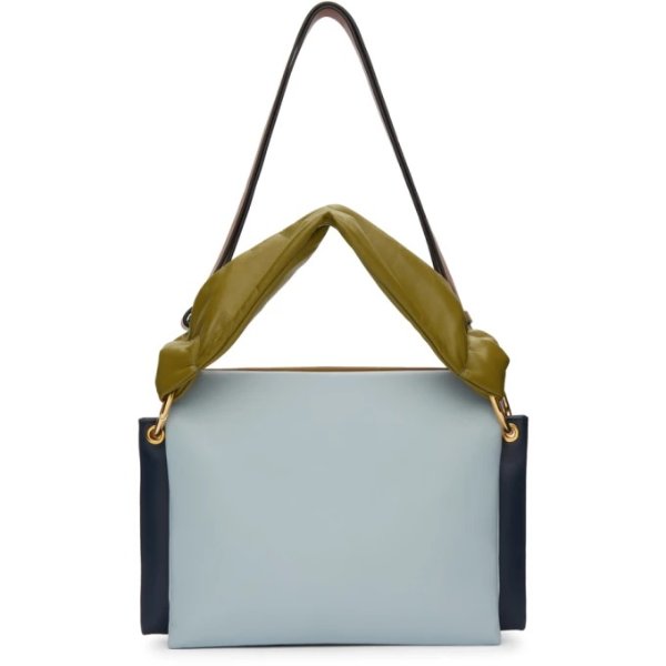 - Blue Tricolor Layered Bag