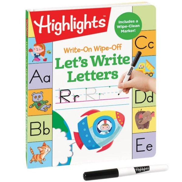 Write-On Wipe-Off Let’s Write Letters | Highlights for Children