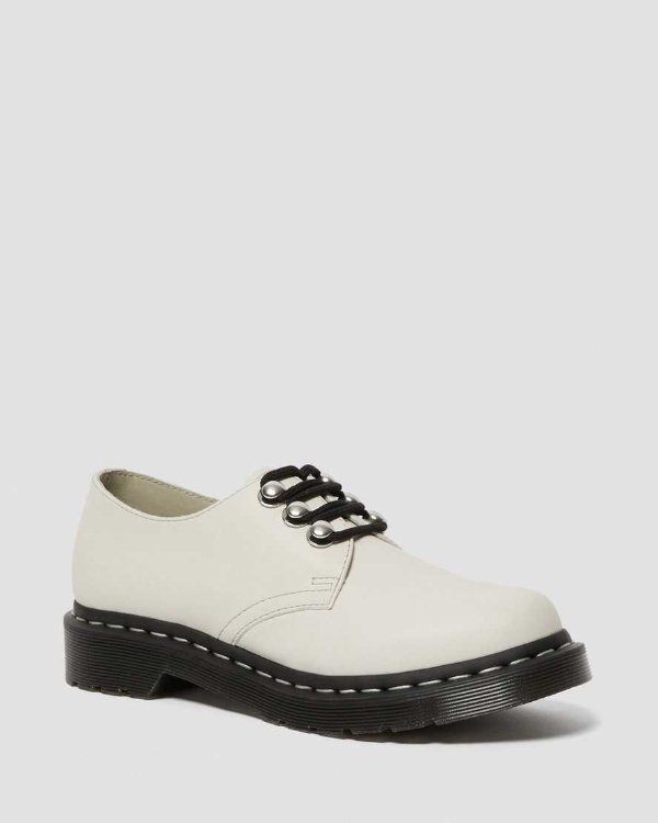 DR MARTENS 1461 WOMEN'S HARDWARE LEATHER OXFORD SHOES