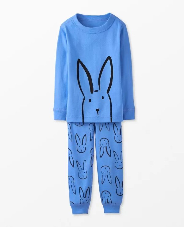 Miffy Print Long John Pajama Set