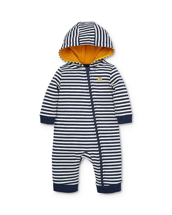 Boys' Elephant Striped Coverall - Baby