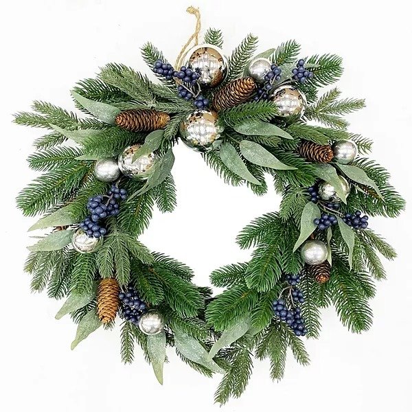 ® Glitter Christmas Ornament Artificial Wreath