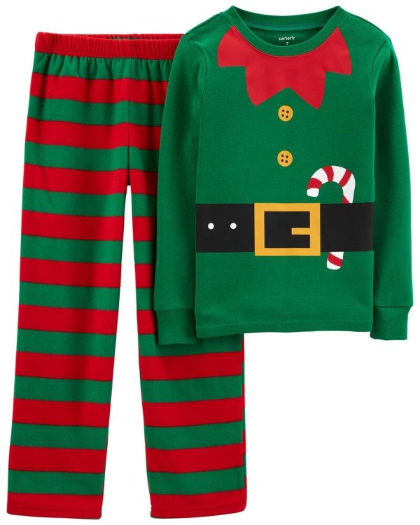 儿童圣诞elf居家服套装
