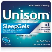Unisom 夜间助眠剂，盐酸苯海拉明 50 毫克，32 粒