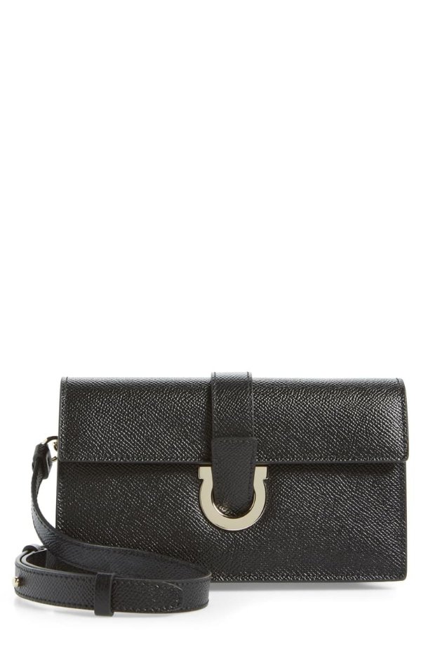 Thalia Leather Wallet on a Chain