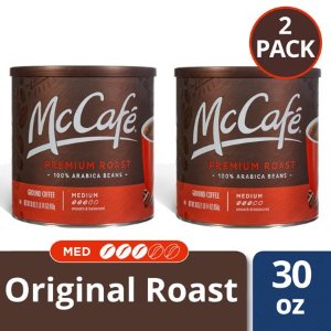 麦当劳品牌 McCafé 中度烘焙咖啡粉 30oz装x2罐