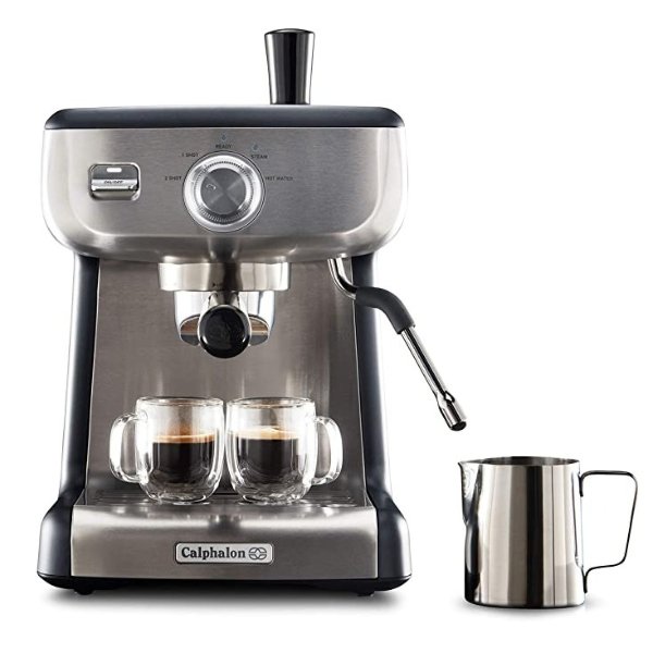 BVCLECMP1 Temp iQ Espresso Machine with Steam Wand, Stainless