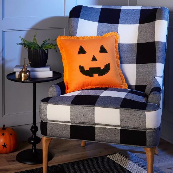 Falloween Reversible Pumpkin Halloween Decorative Pillow - Hyde & EEK! Boutique™
