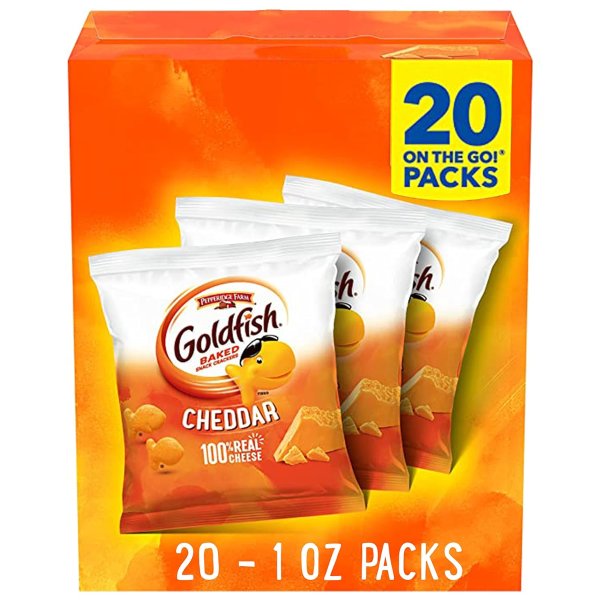 Goldfish Cheddar Cheese Crackers 1 oz 20 Count Box