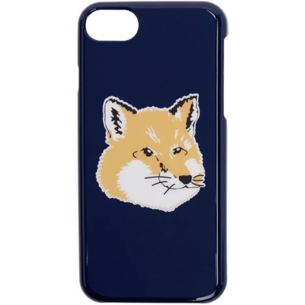 Maison Kitsune - Navy Fox Head iPhone 8 Case