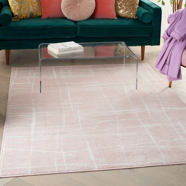Cohassey Pink/White Area RugCohassey Pink/White Area RugRatings & ReviewsQuestions & AnswersShipping & ReturnsMore to Explore