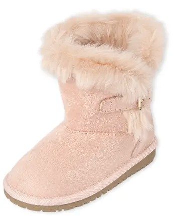 Toddler Girls Buckle Faux Suede Boots | The Children's Place