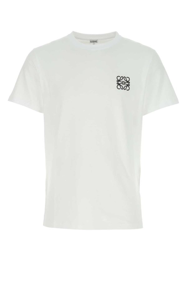 Anagram Logo Embroidered Crewneck T-Shirt