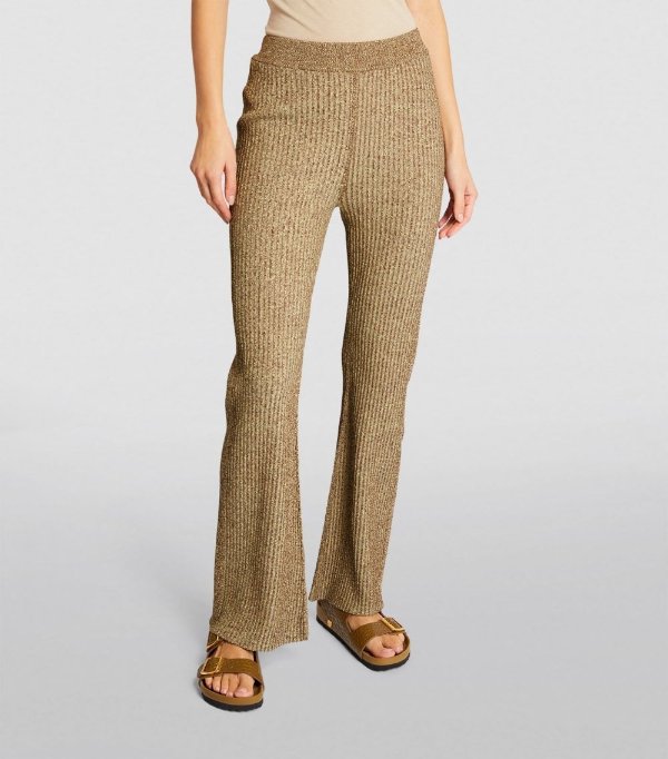 Knitted Flared Trousers