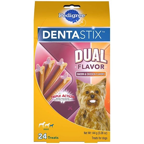 Pedigree Dentastix Dental Treats for Dogs Variety of Flavors - Toy/Small (5-20 lb)