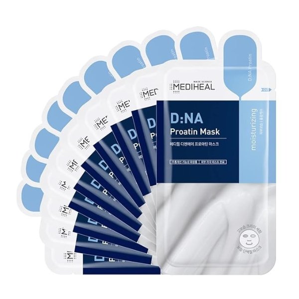 D:NA Proatin Mask Renewal 10 Pack Deeply Hydrating Rich Creamy Instantly Moisturize for dry, tight skin
